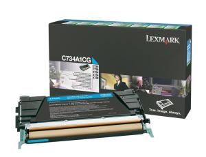 Εικόνα της LEXMARK Toner Standard Cyan C734A1C