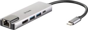 Εικόνα της D-LINK DUB-M520 5-IN-1 USB-C HUB HDMI, ETH & PD