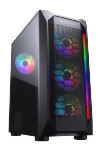 Εικόνα της CC-COUGAR Case MX410 Mesh-G RGB Tempered Glass Middle ATX Black (4x120mm RGB fans preinstalled)