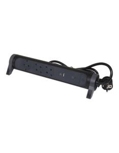Εικόνα της Legrand SurgeArrest 3 Outlets 1.5m Cable SPD Black/Grey Rotating