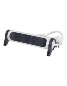 Εικόνα της Legrand SurgeArrest 3 Outlets 1.5m Cable  White/Grey Rotating