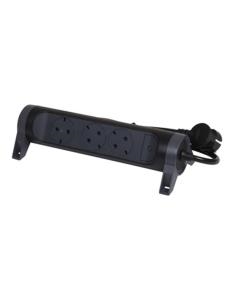 Εικόνα της Legrand SurgeArrest 3 Outlets 1.5m Cable  Black/Grey Rotating