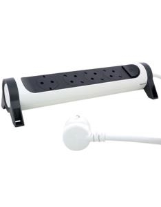 Εικόνα της Legrand SurgeArrest 4 Outlets 1.5m Cable  White/Grey Rotating