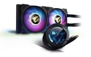 Εικόνα της GIGABYTE CPU Cooler AORUS WATERFORCE X 240 Liquid Cooler ARGB LCD 2x 120mm